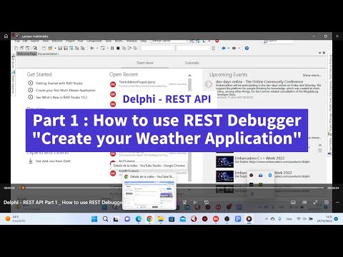 Delphi - REST API : Part 1 How to use REST Debugger "Create your Weather Application"