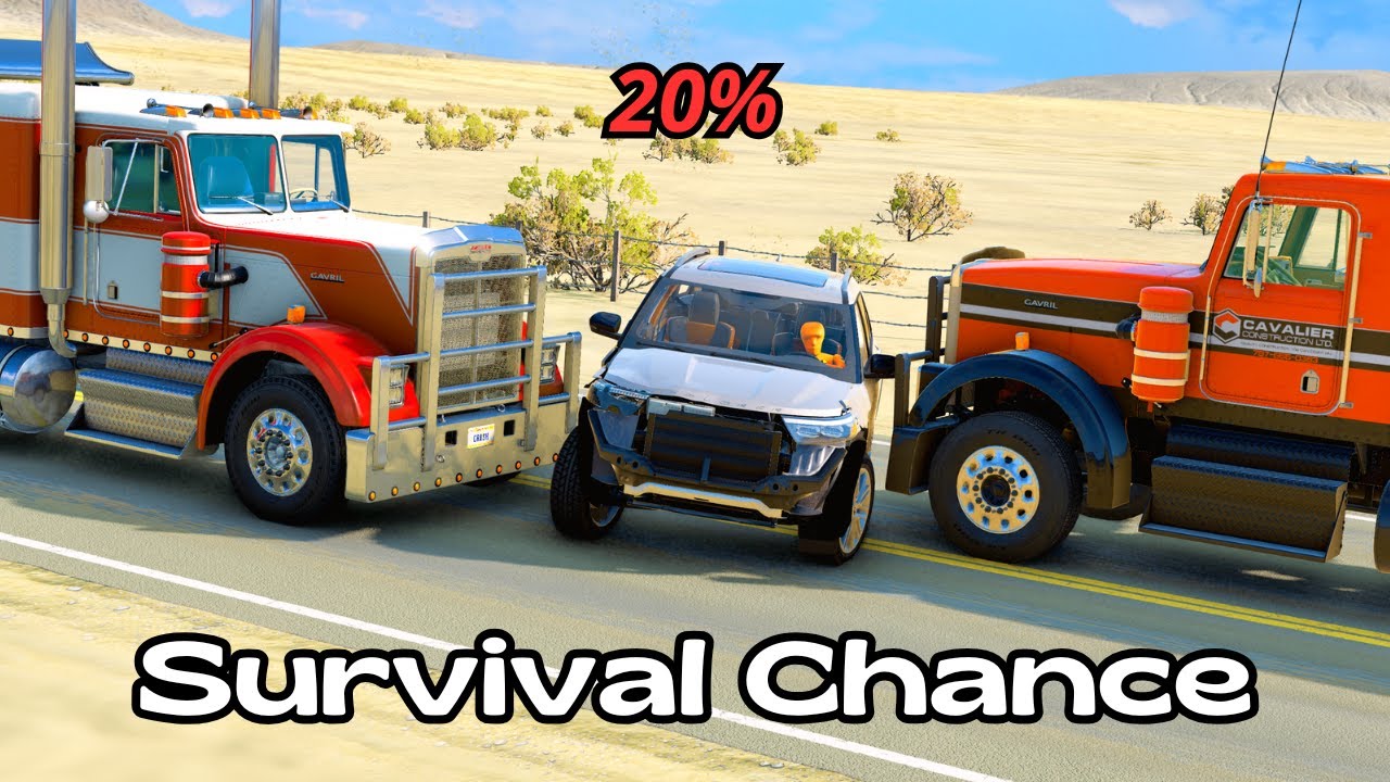 Realistic Survival Chance Crashes #3  BeamNG.drive