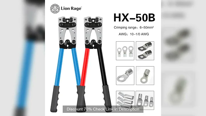 Crimping Pliers Tube Terminal Crimper Hex Crimp Tool Multitool Battery Cable Lug Cable Hand Tools HX