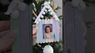 The sweetest homemade ornaments for family #giftsforgrandma #diycrafts #youtubeshorts