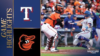 Rangers vs. Orioles ALDS Game 2 Highlights (10/8/23) | MLB Highlights