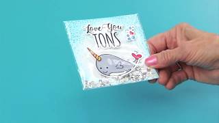 How to Make a Narwhal Shaker Card - Sizzix