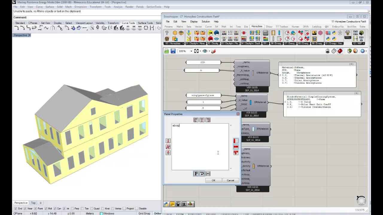 18 - Honeybee Energy Modeling - Constructions Part 4: Making Custom Materials