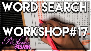 ASMR Word Search Workshop #17 - For Sleep, Relaxing, & Focus