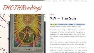 The Sun | Thoth Readings Tarot