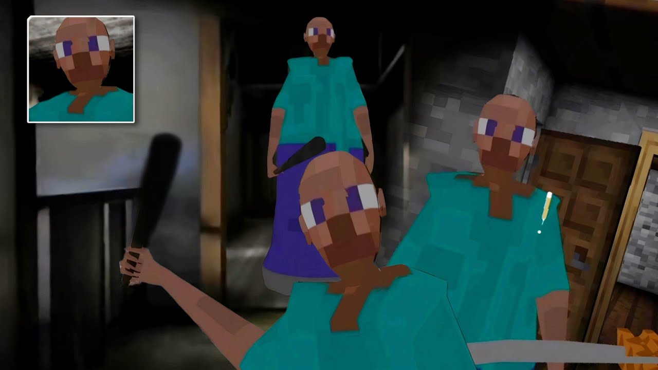 Granny minecraft revamp gameplay part 1 easy mode android youtube