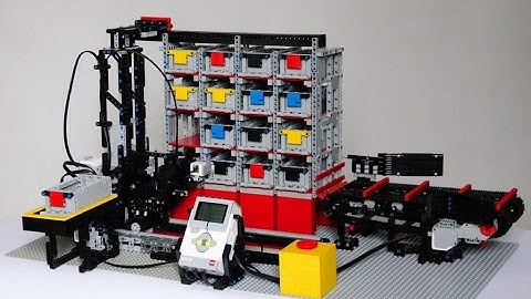 Automated LEGO warehouse, AS-RS system, Mindstorms EV3