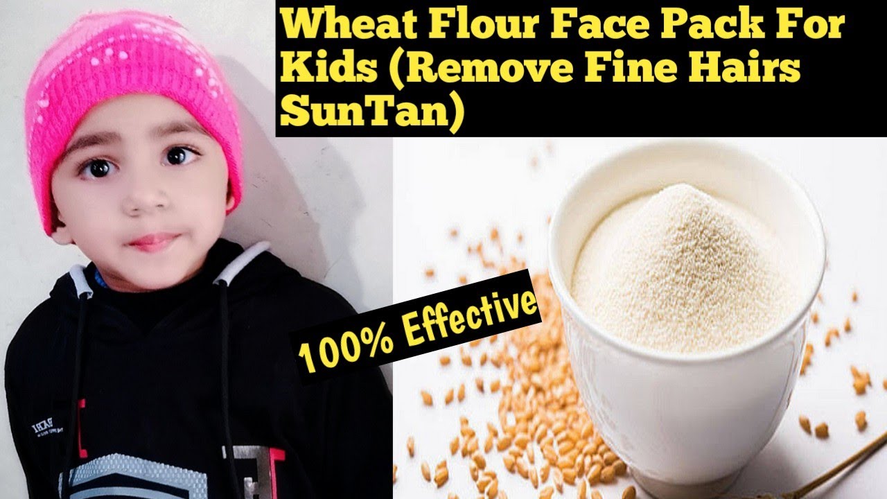 Wheat Flour Face Pack for Kids Remove Fine Hairs SunTan , Get Bright Skin Instantly SKYLIGHT
