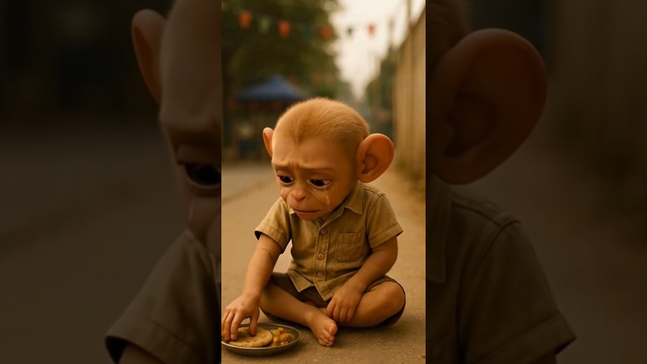 little baby crying for food 🥹 