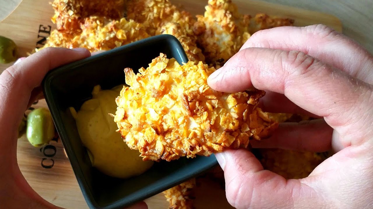 Tenders sans friture, cuisson au four, recette healthy 🍗🌶🔥🔥🔥 - YouTube