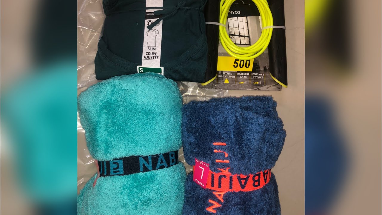 DECATHLON HAUL | DECATHLON TOWEL | DECATHLON SKIPPING ROPE | DECATHLON T-SHIRT |