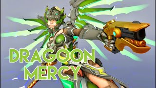Trying Out Mercy's *NEW DRAGOON SKIN* + Communication Wheel Update! | Overwatch (Anniversary Event)