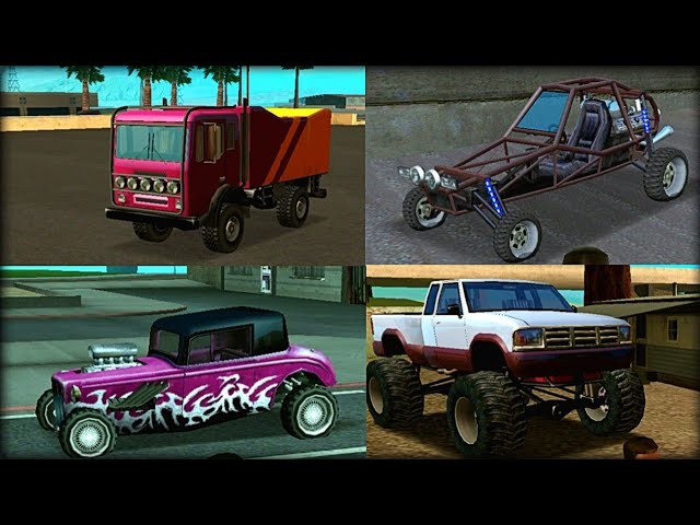 GTA San Andreas - Cadê o Game - Localização detalhada dos veiculos raros