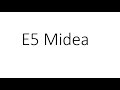 E5 error Midea air source heat pumps