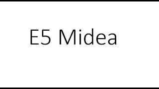 E5 error Midea air source heat pumps Profile