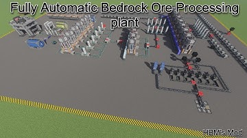 FULL bedrock ore processing plant and explanation! | HBMs NTM Minecraft