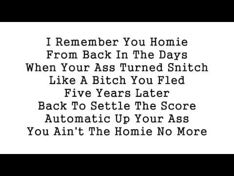 Conejo You Ain T The Homie No More With Lyrics On Screen 