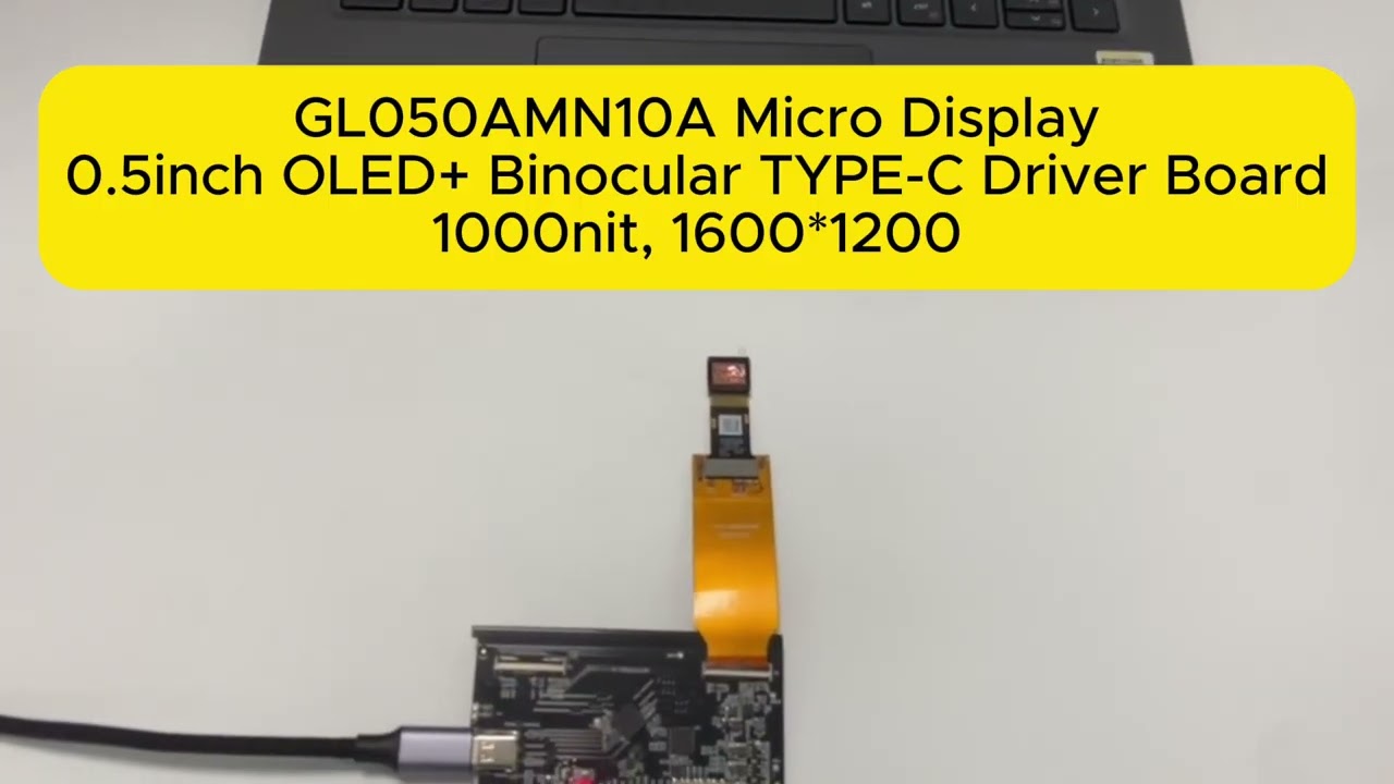 0.5inch Micro OLED Display 1600*1200 Color OLED Panel With TYPE-C Dual AMOLED Board For View Finders