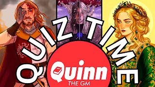 A Quiz Decides My Favorite ASOIAF Characters @QuinnTheGM