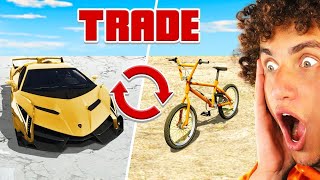 TRADING from a BMX to a LAMBORGHINI in GTA 5!