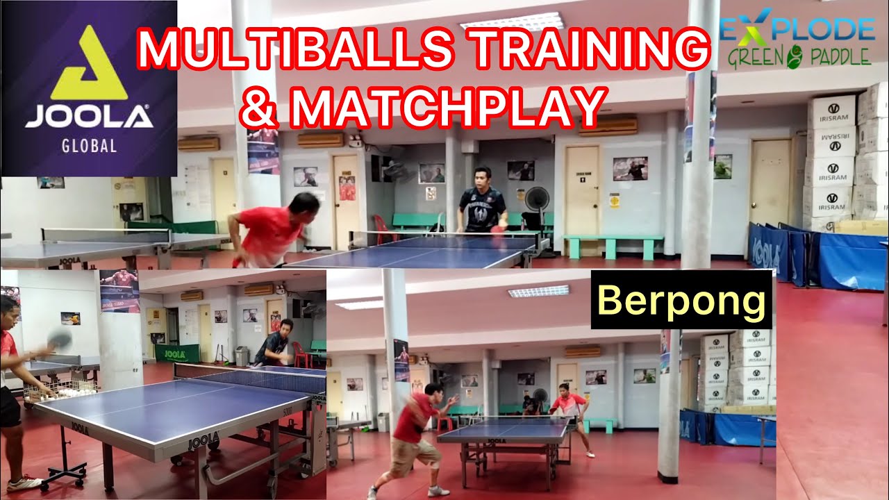 Homber Tiongson Vs Adolfo Bazar Practice Game and Multiballs Training | Berpong