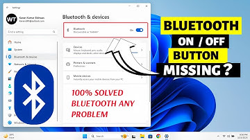 Fix Bluetooth Not Working on Windows 11 & 10 Laptop | Bluetooth on off Button is Missing
