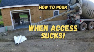Nice 48' X 24' Garage Floor Pour (How To Pour Concrete For Beginners in 2024)