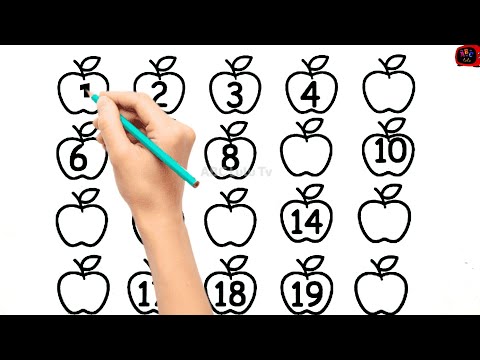 Missing Numbers 1–20 🍎 Pencil Writing Practice | Apple Numbers Worksheet for Kids ✏️