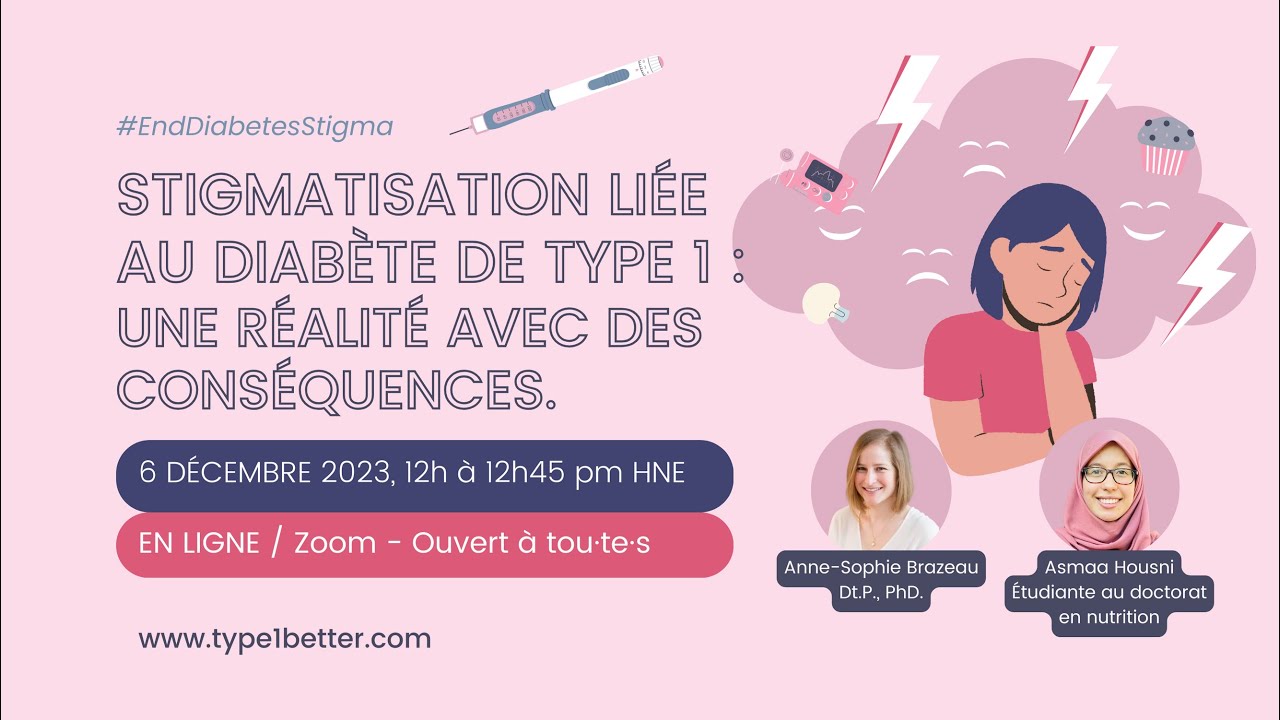 Stigmatisation liée au diabète de type 1 : une réalité avec des ...