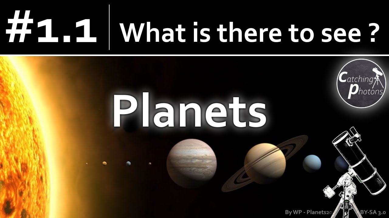 Astro Tutorial #1.1 What is there to see in the night sky? - Part 1 Solar System