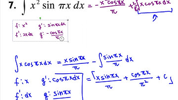 AP Calculus BC integration by parts practice 1