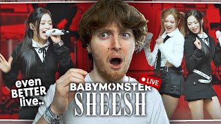 EVEN BETTER LIVE! (BABYMONSTER - 'SHEESH' Band LIVE Concert | Reaction)