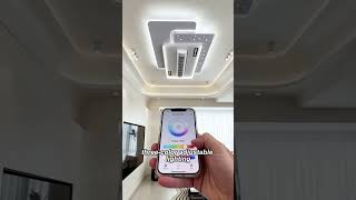Save AC power with bladeless fan light! Circulate cool air evenly without cold direct blast