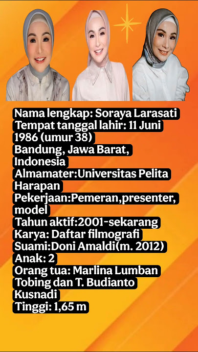 Soraya Larasati  : Biodata Lengkap !!! #breakingnews #videoviral#pemeran#model#presenter
