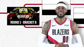 Carmelo Anthony Does The Bracket Challenge Trail Blazers