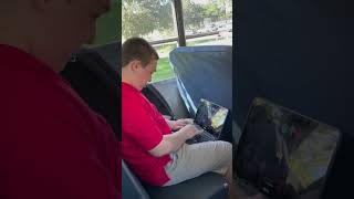Boy Going Crazy On The Bus
