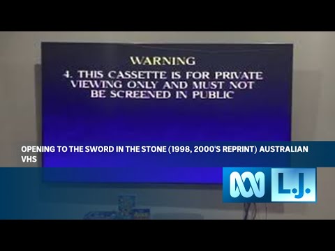 Opening to The Sword in the Stone (1998, 2000's reprint) Australian VHS