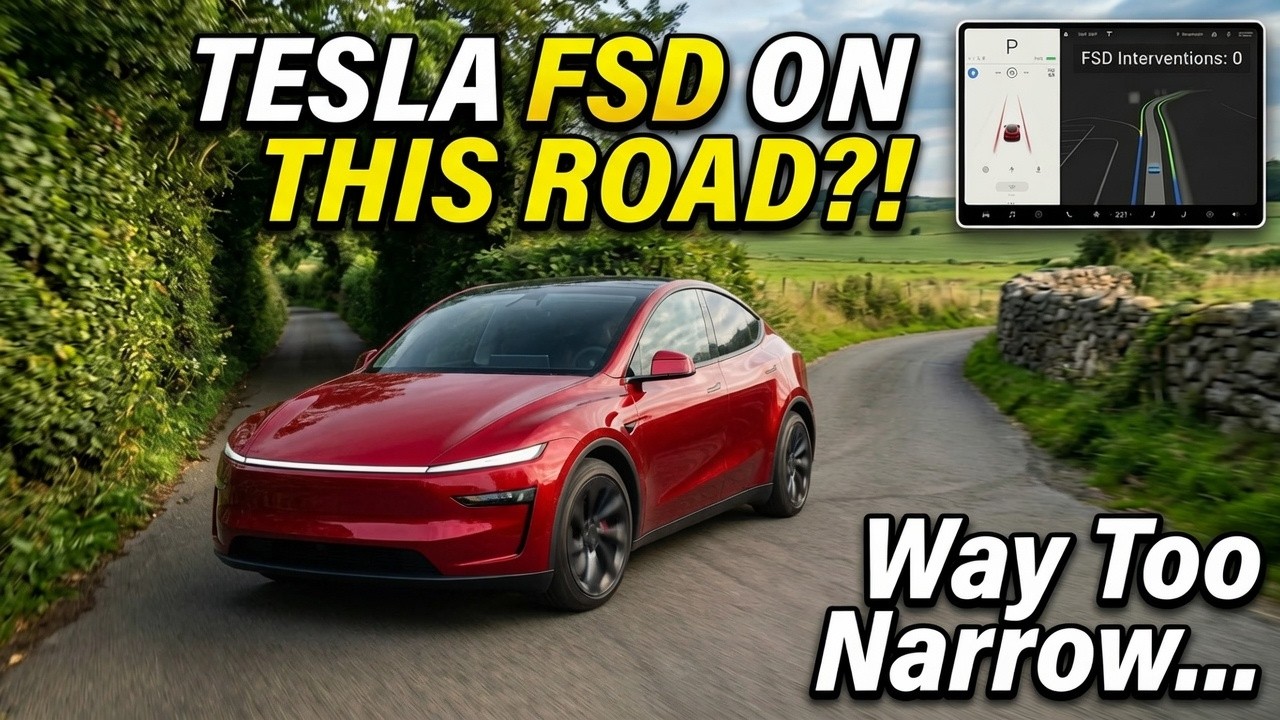 Tesla FSD Performance on Narrow Rural Roads
