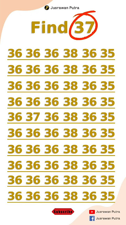 The number 37 will test your vision. Let's find it #short #quiz #puzzle