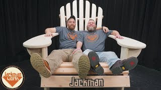 Build one for yourself, get the plans! https://www.jackmanworks.com/shop/adirondack-chair-plan/ Share & Subscribe?