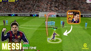 Leo Messi 105 Big Time is? card in eFootball 2024 Mobile | Unstoppable ?