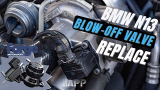 FORGE - BMW N13 blow-off valve replace - unboxing - install - sound