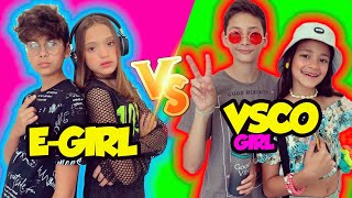 E-GIRL VS VSCO GRIL TRANSFORMAÇÃO DE ESTILOS - MILLENA E MANU MAIA