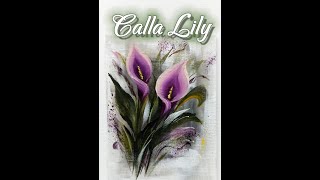 Calla Lily #painting #flower #art #acrylicpainting #ElsaArtLine #artist #elsaweissbekolli #fyp V483