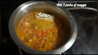 Pahado wali masaledar and spicy maggie|This winter season|enjoy| Maggie recipe| Recipes with soul |
