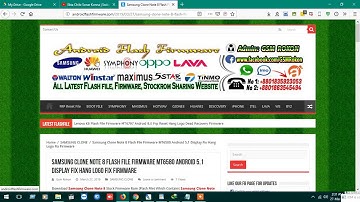 Samsung Clone Note 8 Flash File Firmware MT6580 Android 5.1 Display Fix Hang Logo Fix Firmware