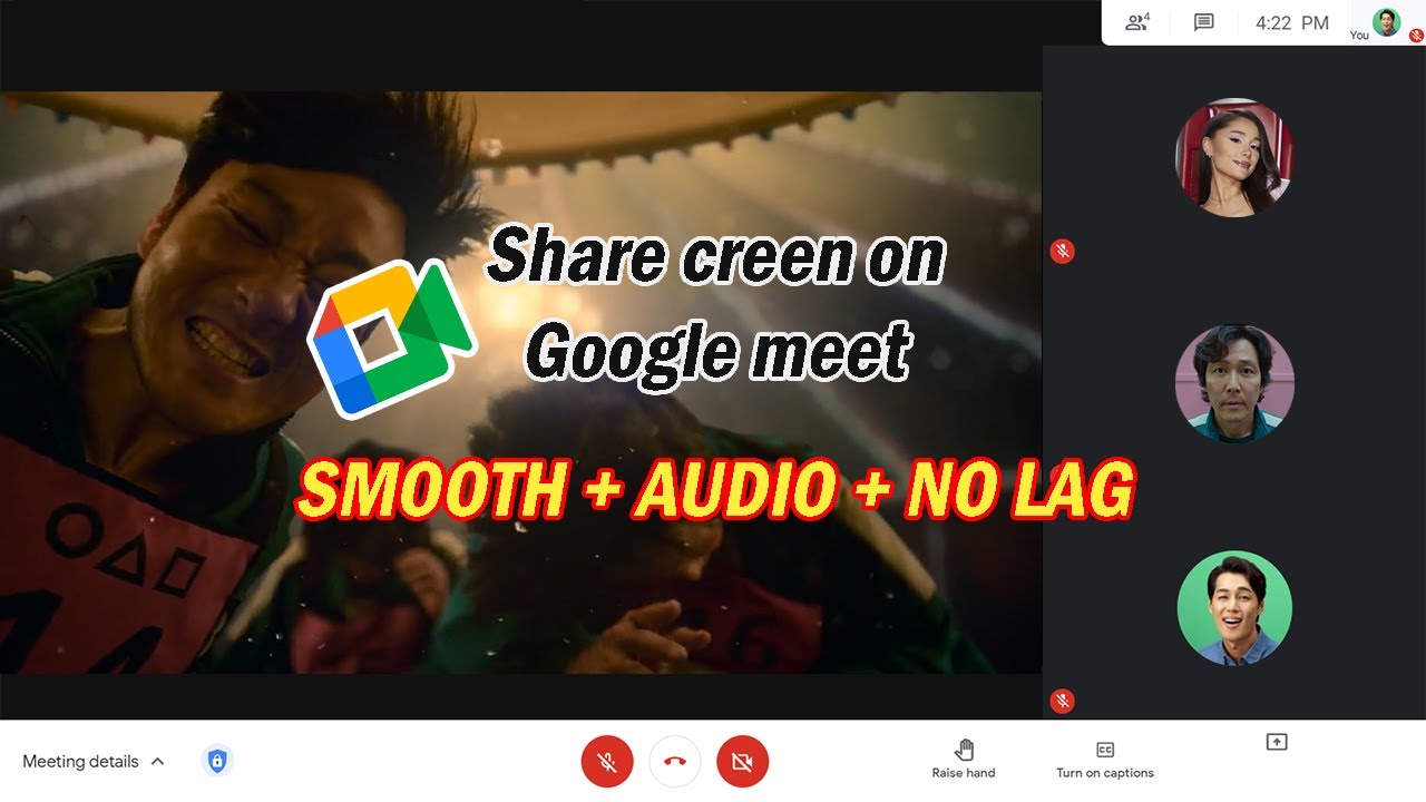 How to share screen on Google Meet with audio and no lag YouTube