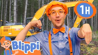 Blippi and his Excavator Friend | Fun with Blippi! | Blippi Educational Songs for Kids