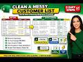 Cleaning a Messy Customer List