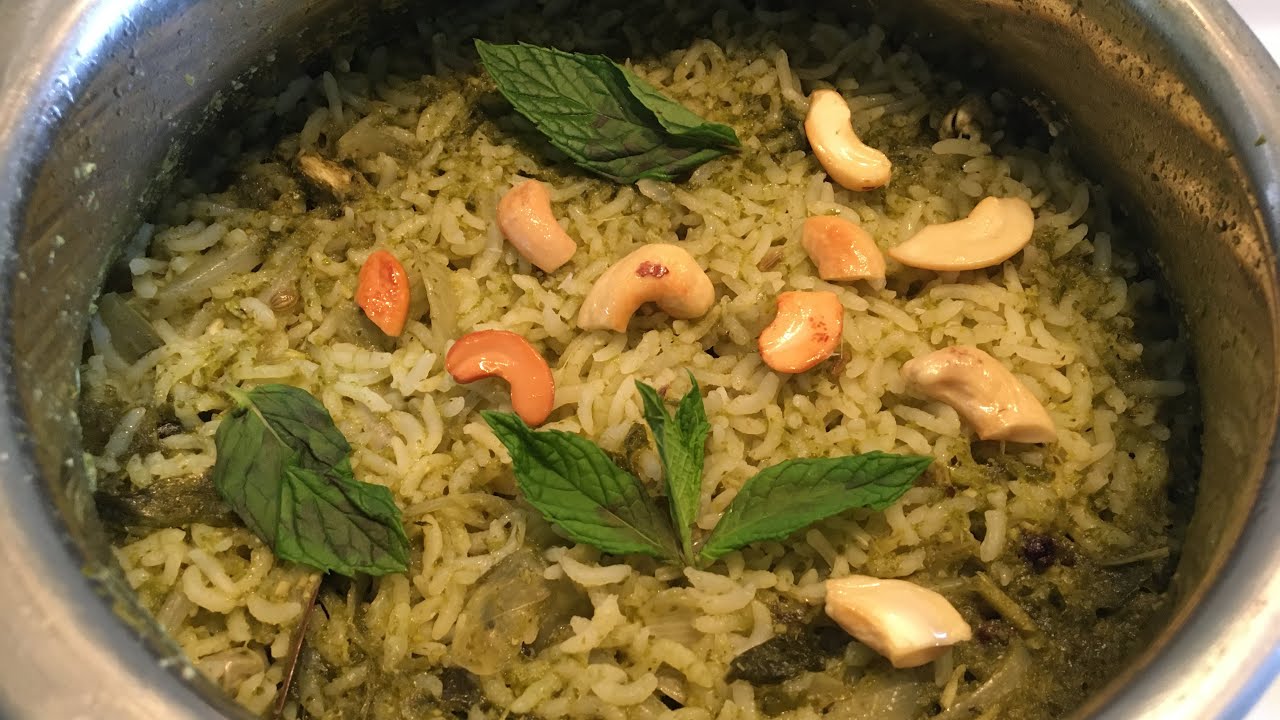 ಪುದೀನಾ ರೈಸ್ / pudina rice recipe in kannada / pudina bath recipe in